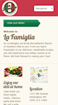 Mobile Screenshot of lafamigliawv.com