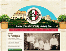 Tablet Screenshot of lafamigliawv.com